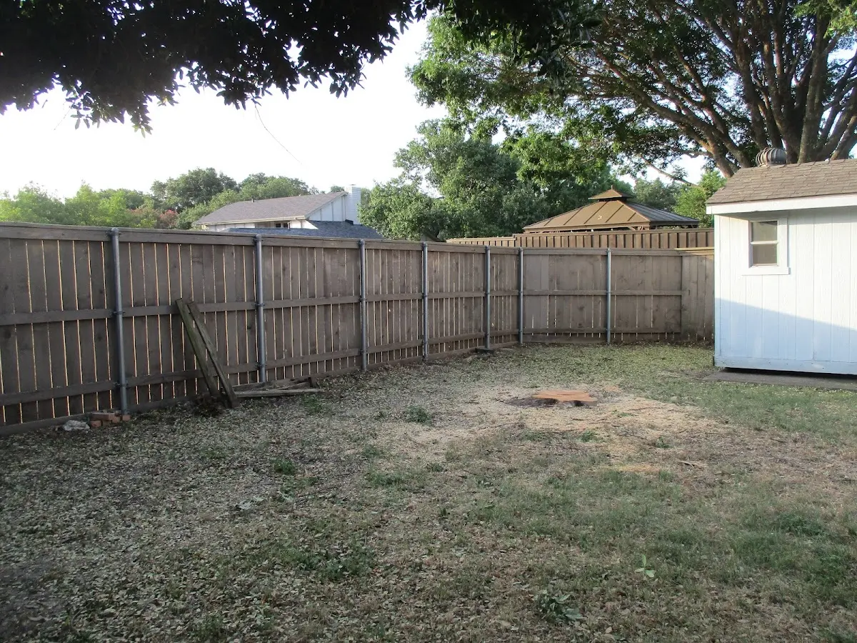 Cleared yard after professional tree removal in Crest Hill